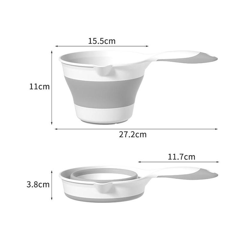 Hot Sale Folding Water Ladle Portable Plastic Water Ladle For Kitchen Can Be Hung