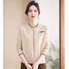 Middle-aged and Elderly Women's Spring and Autumn Fashion Bottoming Sweater Middle-aged Mother Spring Sweater New Foreign Temperament Sweater