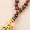 Ethnic Women Jewelry Horn Mala Nepal Long Necklace Wood Beads Necklace Pendant