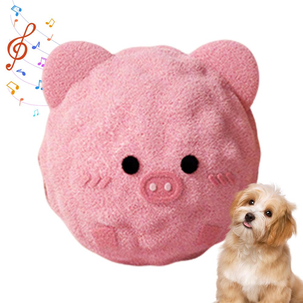 

Interactive Cartoon Dog Chew Toy Plush Bite Resistant Puppy Squeaky Toy Animal Shape TPR Prick Ball Toy Dental Health