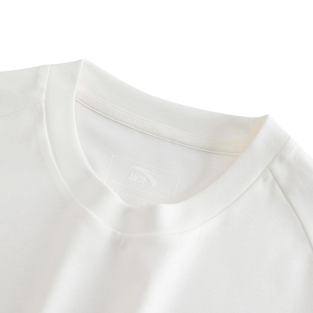 Anta Outdoor Camping Series Short Sleeve Knitted Top Summer T-Shirt Women Tops Jobs-Tears-White 162626104-1