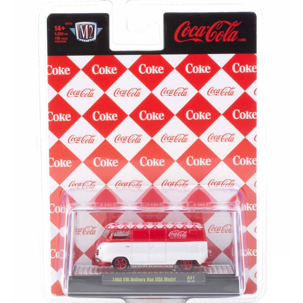 M2 MACHINES Масштаб 1:64 Ассортимент Coca-Cola A41 «Фургон Coca-Cola 1960 года Модель США» (Погоня за машиной)” коричневый