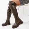Over-the-knee Plus-size Shoes, Long Boots, Women's Shoes, New Autumn and Winter Thick-soled Slimming Long Boots