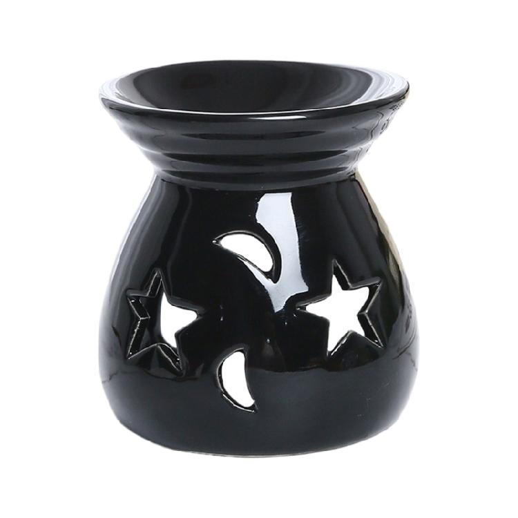 Beautifully Craft Ceramic Incenses Holder Featurings Star And Moon Essential Oil Burners Perfect For Meditations