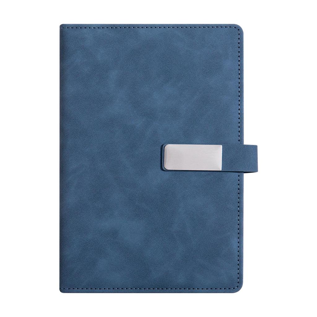 Custom Logo A5 Leather Notebook with Buckle - Thick, Soft, Business Stationery In a Gift Box Souvenir