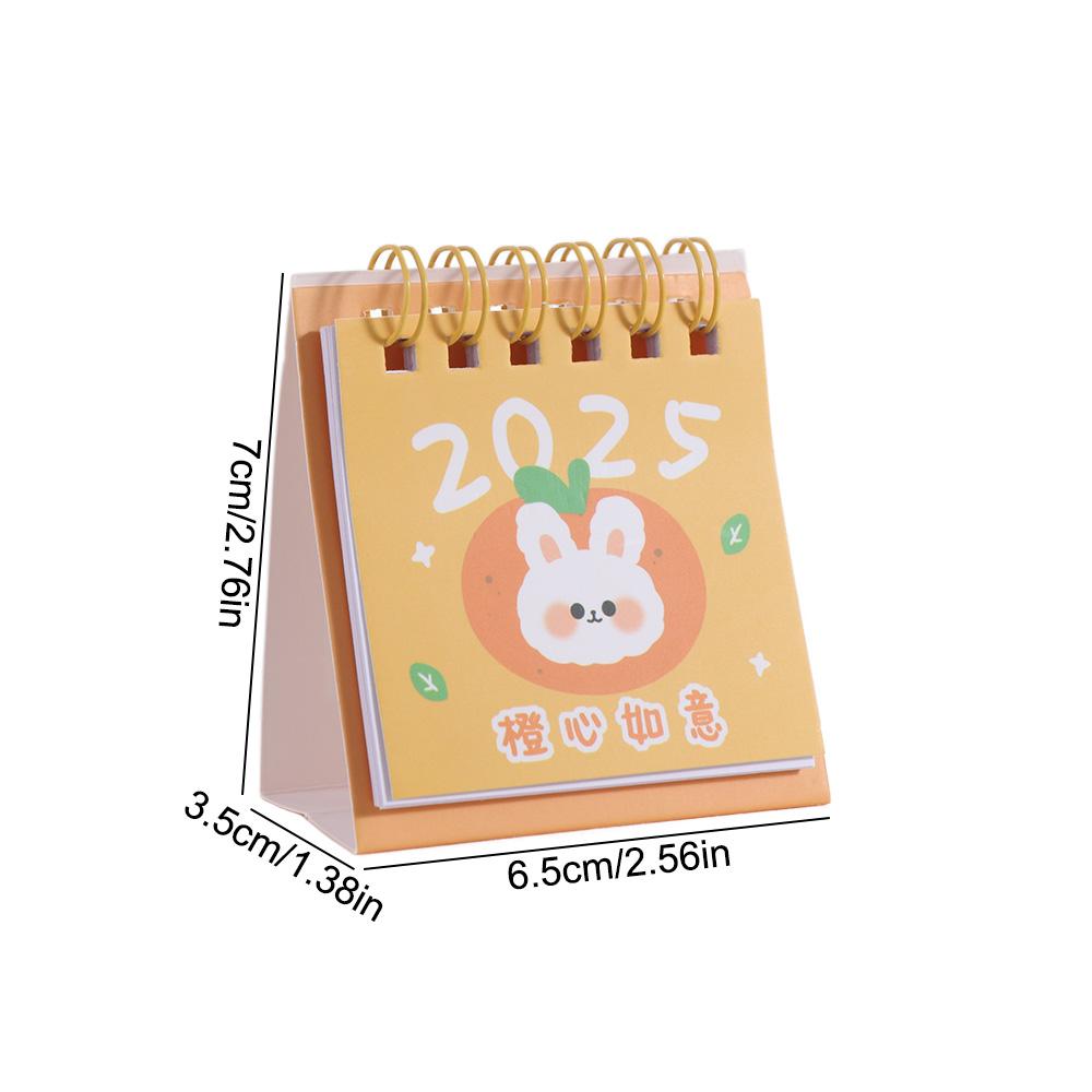 Cute Fruits Cartoon Mini Calendar Creative Mini Desktop Calendar Desktop Decoration