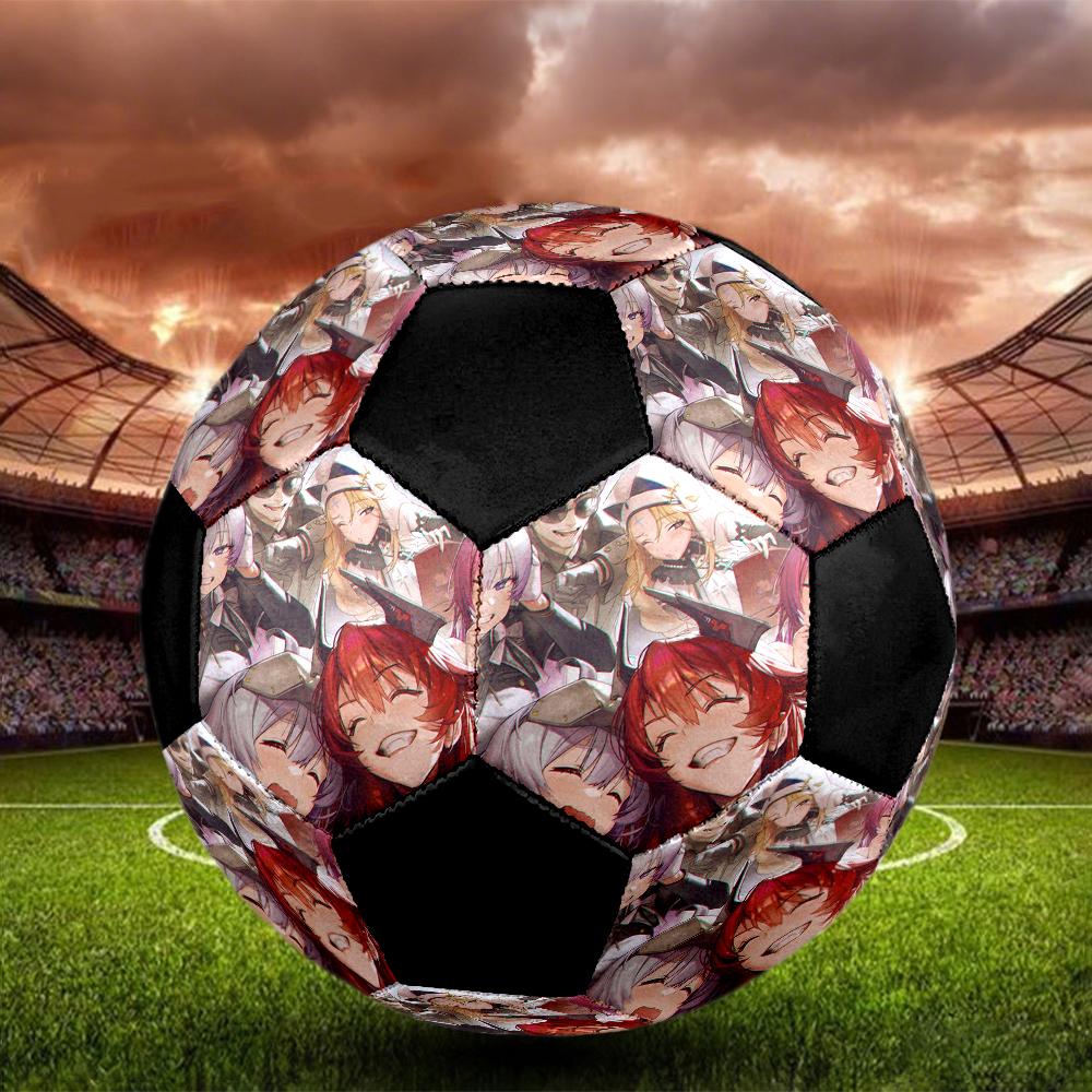 Soccer Ball Colorful Machine Stitched PVC Size 5 Team Training Competition Ready Durable High-Bounce Cool Sports Gift