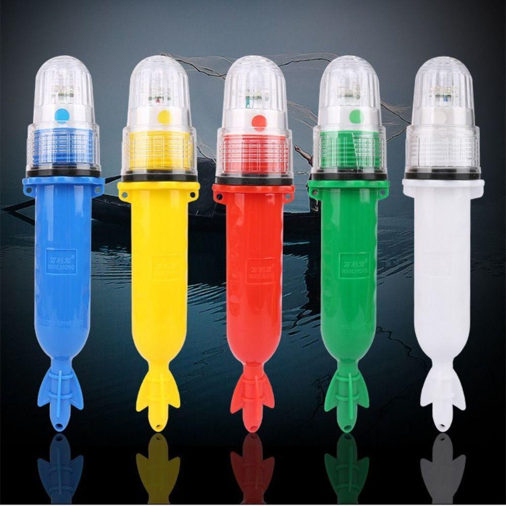 Floating Fishing Net Signal Light Waterproof Monochrome Flashing LED Fishing Lights Net Flash Warning Lights Outdoor