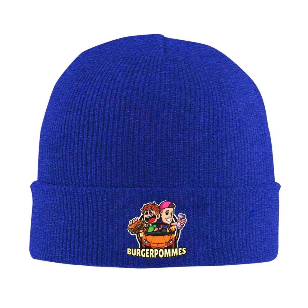 Burgerpommes Icrimax Anime Cartoon Beanie Hats Bonnet Hats Men Women Vintage Outdoor Sport Knitted Hat Winter Elastic Caps