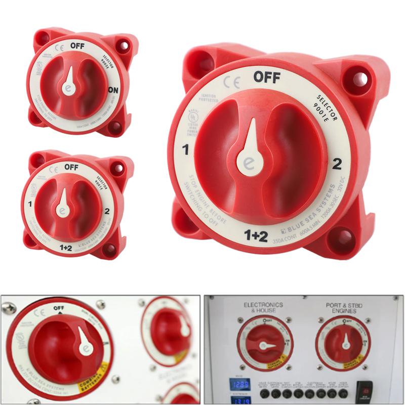 Marine Battery Selector Switch 4 Position Waterproof Heavy Duty for Fishing Boat Power System Upgrade