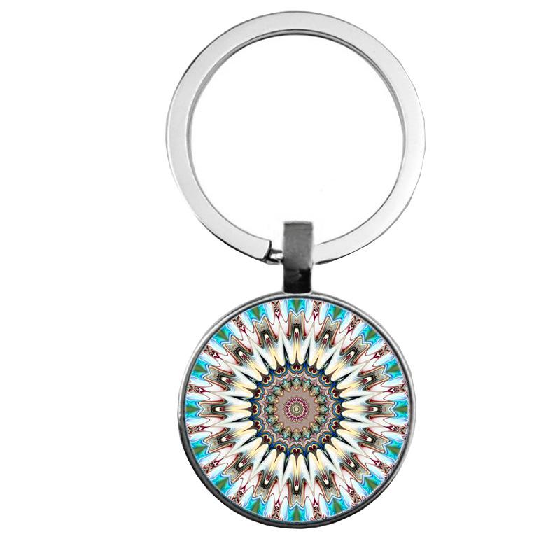 Keychain Accessories Pendant Floral Thanksgiving Text Good Friends Retro Personalized Keychain Gift Pendant