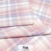 Japanese Plaid Pleated Skirt Fabric - Yarn-Dyed Polyester for DIY Scrunchies & Crafts
