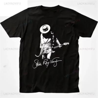 Man Woman Tee Stevie Ray Vaughan Guitar Blues Roc SRV Unisex O-neck Fashion Graphic T Shirts Men Streetwear Clothing