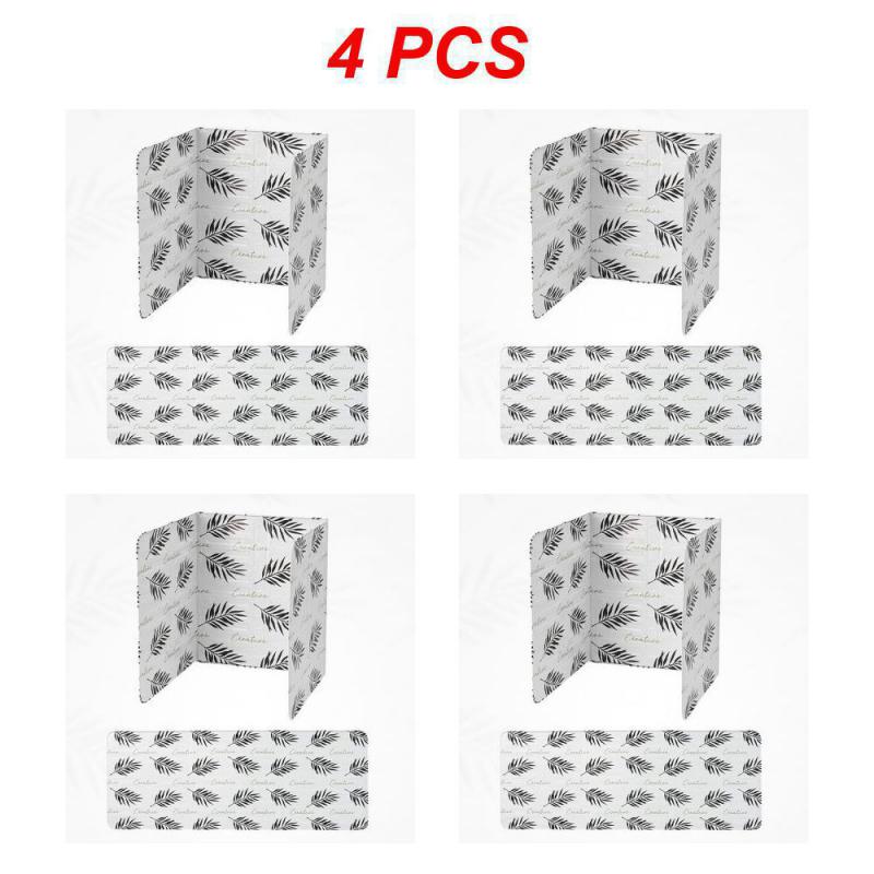 1/2/4PCS Aluminum Foil Kitchen Cooking Oil Splash Guard Gas Stove Heat Burn Proof Board Splatter Protection Screen Cover Anti