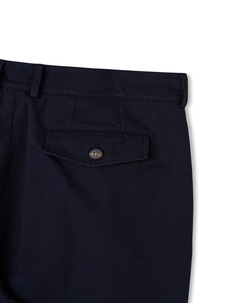 HEAVYI Heavy Cotton One-Pleat Pants_Navy