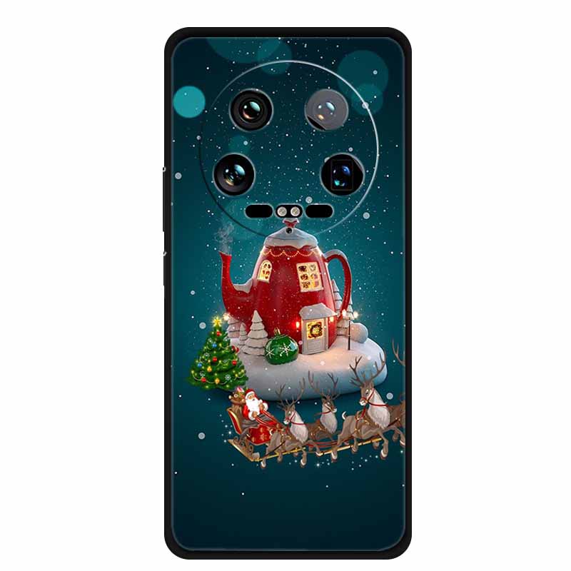 Christmas Phone Case For Xiaomi 14 Ultra Pro Case Soft Silicone Luxury Deer Cover for Xiaomi 13 Ultra Pro Back Coque Cases 14pro