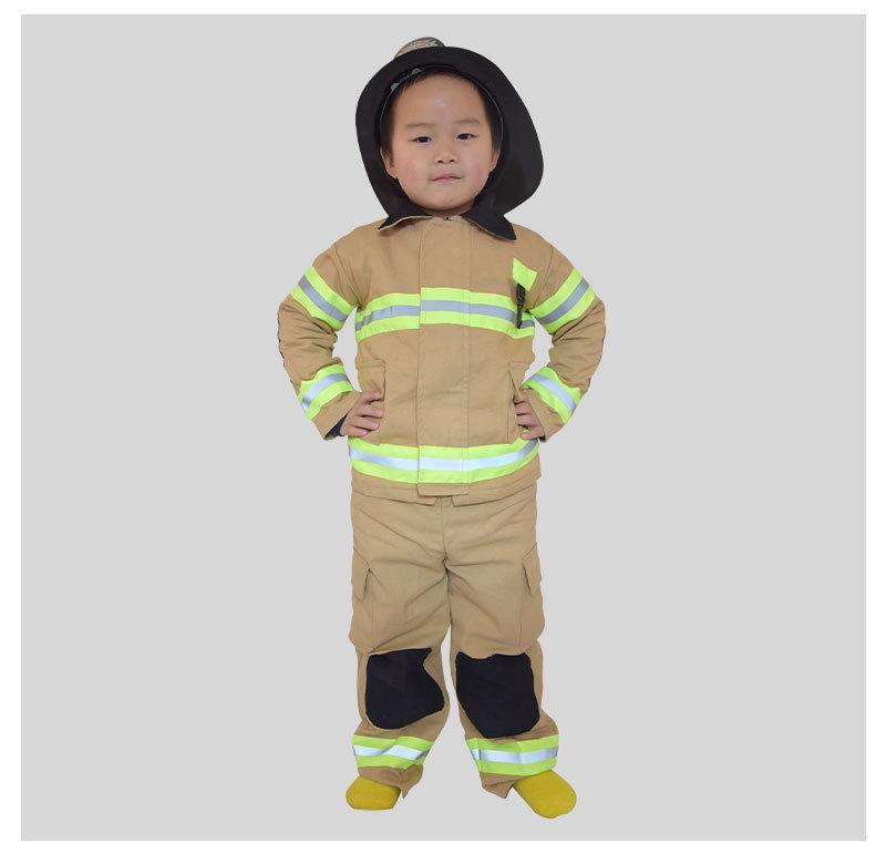 Costume da Pompiere per Bambini per Palcoscenico e Cosplay – Outfit Professionale per Gioco di Ruolo