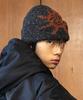 GLACK Gc070 Sunflare Heathered Knit Beanie (Black)