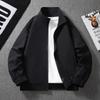 Jacket Men's Loose Lapel Jacket Solid Color Windproof Long Sleeve Jacket Jacket