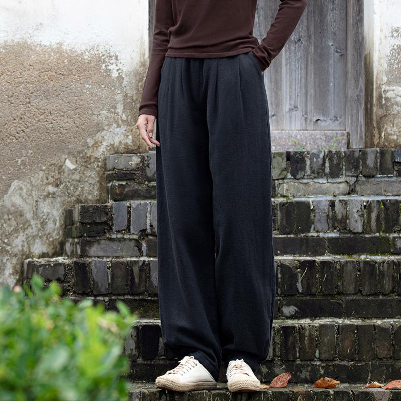 Women's Winter Slimming Quilted Linen Lantern Pants - Thickened Warm Casual Long Pants