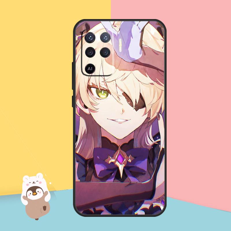 Anime Genshin Impact Fischl Phone Case For OPPO A15 A16 A5S A5 A9 A31 A53 A53S A52 A72 A83 A91 A93 A54 A74 A94 Cover
