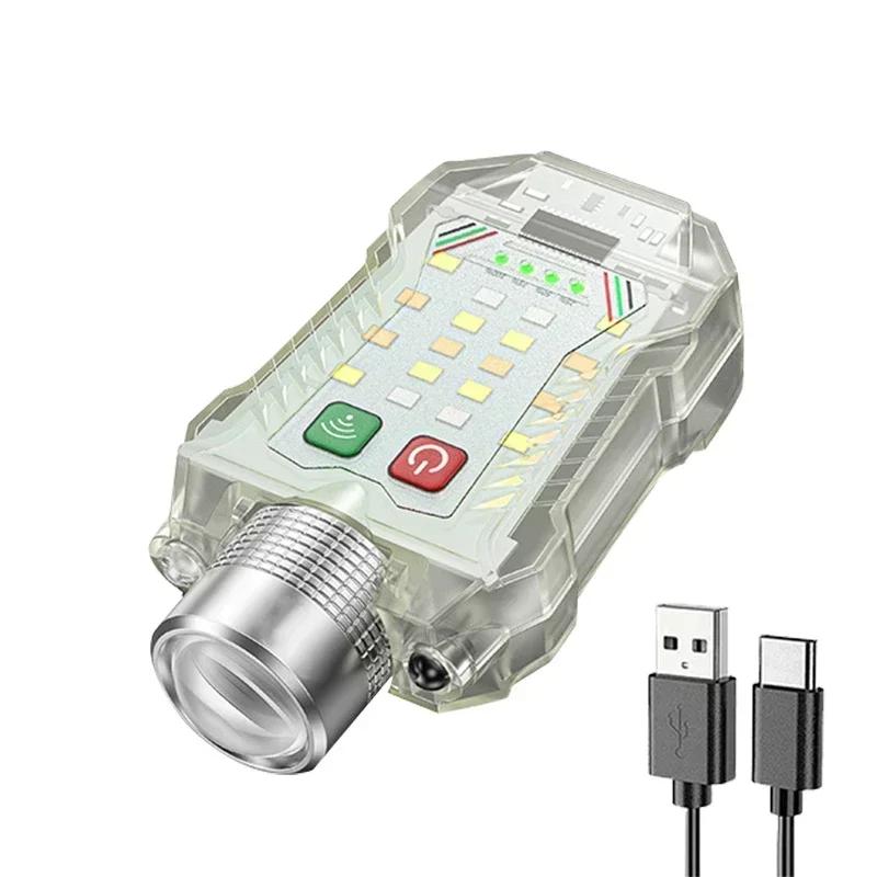 

XW005 Светодиодный индукционный налобный фонарь USB перезаряжаемый EDC съемный фонарь рабочий свет с хвостовым магнитом УФ-лампа фонарь для рыбалки и кемпинга