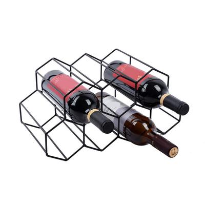 J1UL1N Wine Racks Countertop Wine Rack, Wine Bottle Holder, Small Wine Rack Freestanding Floor, Wine Holders Stands
