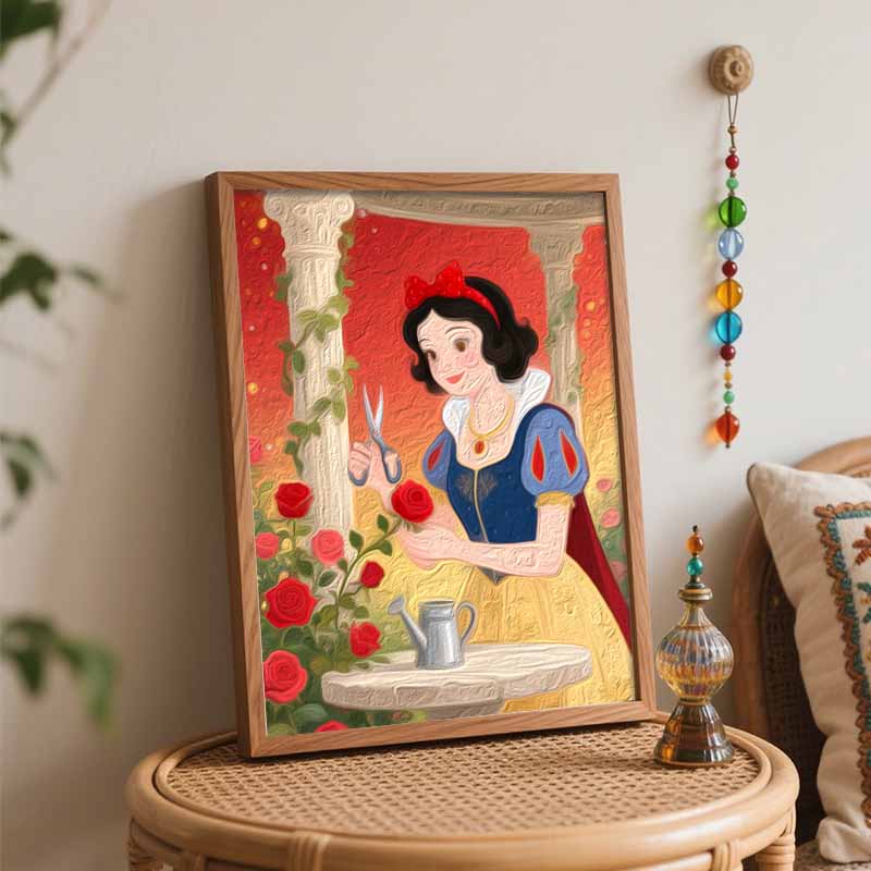 Disney Snow White Digital Oil Painting Art Kit Handmade DIY Home Decor Gift