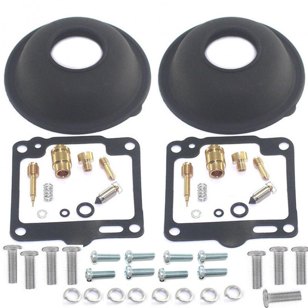 2 Sets For Yamaha XV750 Virago 750 Carburetor Repair Kit Plunger Diaphragm Kit