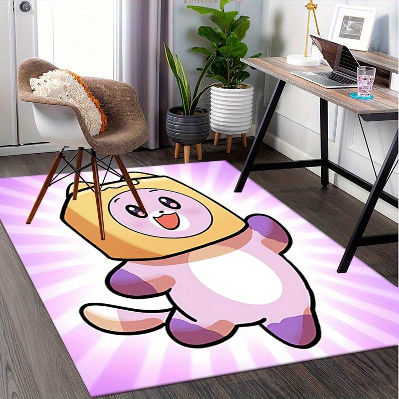 1pc Cute, Cartoon, LankyBox Office Carpet Soft Polyester Entrance Carpet Washable Non slip Machine W