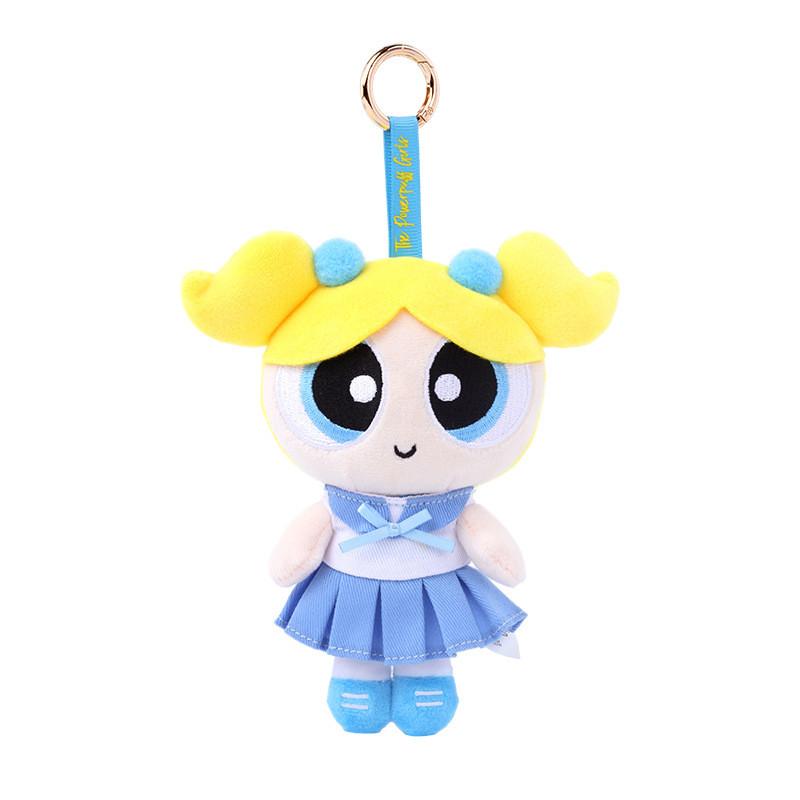 Girls The Powerpuff Plush Toy Anime Peripheral Cartoon Character Doll Keychain