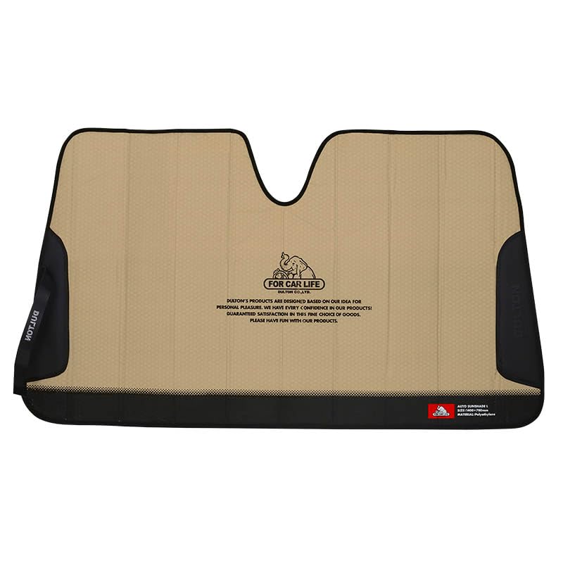 Dulton Auto Sunshade L Coyote FOR CAR LIFE Car Sunshade Sunshade Light Blocking Heat Blocking UV Protection 78cm 140cm Height Width V21-0355L/CO