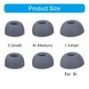 6Pcs Silicone Ear Tips for 6i True Wireless Earbuds Eartips Tips Headphones Earplugs