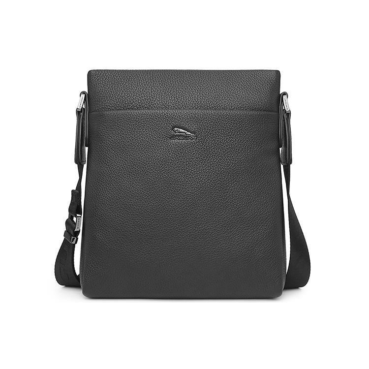 New JAGUAR Cow Leather Shoulder Bag Men's Black JX1T1220171101