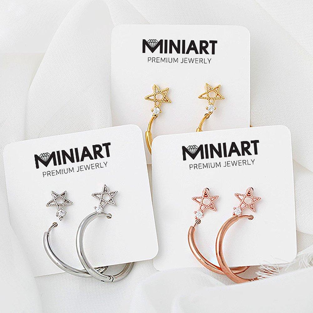 

Shooting Star Piercing + Ring Piercing [Sold as a Pair] Bar length: 6mm