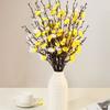 6PCS Plastic Artificial Plum Branches Lifelike Fake Silk Flower  Wedding Ceremony
