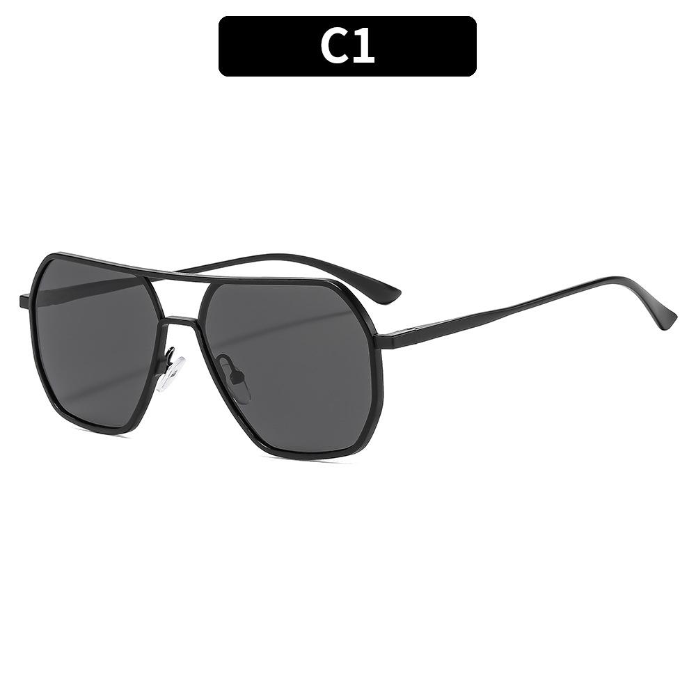 

New metal polarized light discoloration pilot sunscreen sunglasses trendy men s and women s outdoor sunglasses sunglasses