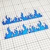 2Pcs Flame Car Decals Window Bumper Body Windshield Ornament Motorcycle Fuel Tank Side Panels Vinyl Decals Car Accessories