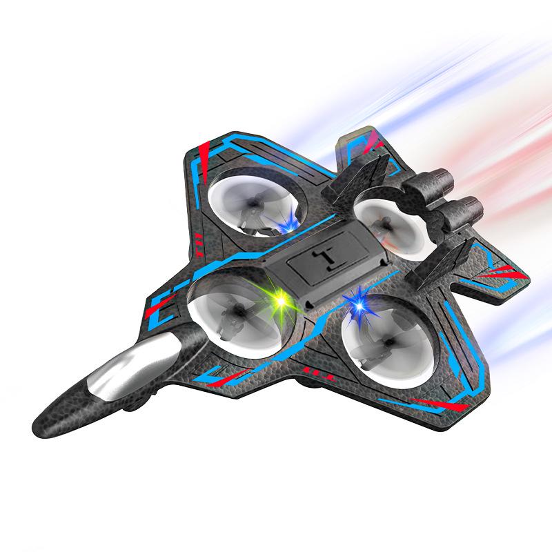 Long-Endurance Children's Remote-Control Glider - Durable Foam Four-Axis Drone