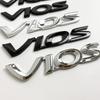 3D Chrome Toyota Vios Letter Emblem Badge Sticker for Toyota Vios XP150 XP40 XP90 Rear Trunk Decor Replacement