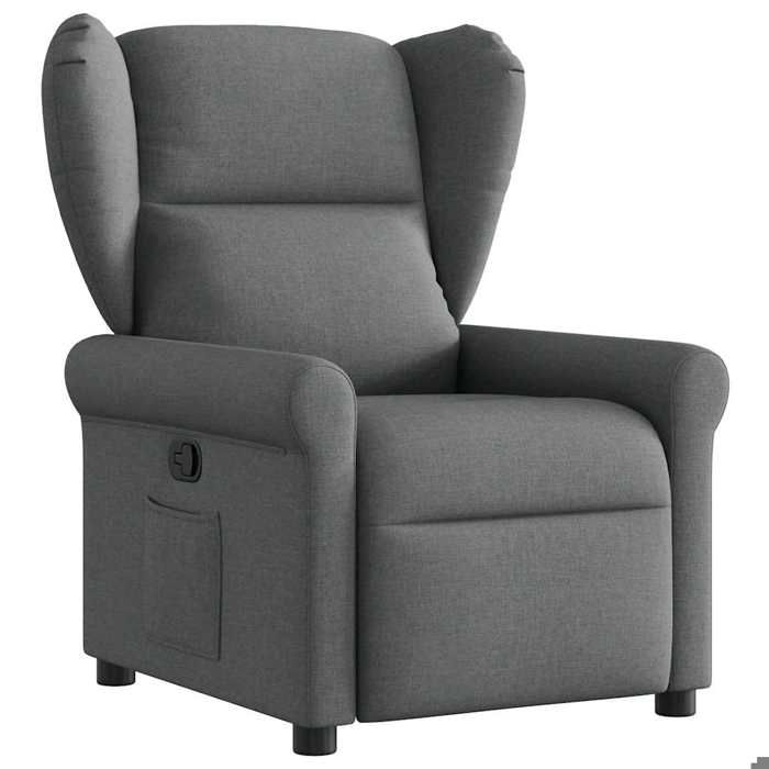 VidaXL Recliner Dark Grey Fabric, Armchair, TV Recliner, Stroller, Recliner for People 4015657