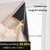 100% Blackout Sunshade Curtain Solid Color Curtain Window Shade For Livingroom Self-adhesive Window Film Cloth Home Window Cover