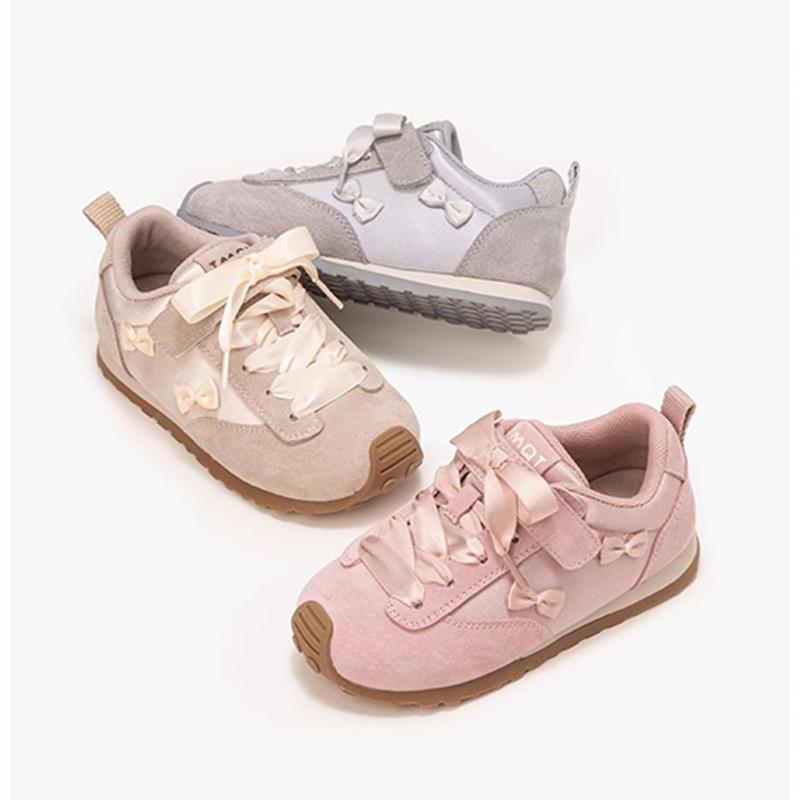 Girls Shoes 2025 Spring and Autumn New Children's Moral Training Shoes Little Girls Sports Shoes Light Board Shoes Casual Shoes Spring