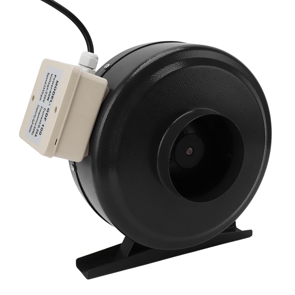Inline Duct Ventilation Fan 2575 RPM Air Circulation Vent Blower for Hydroponics Grow Tent US Plug