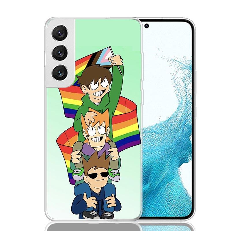 Anime Cartoon Eddsworld Phone Case For Samsung Galaxy S26 Ultra S23 S24 S25 Edge S20 FE S21 S22 Plus Soft Print Shell Cover Fund