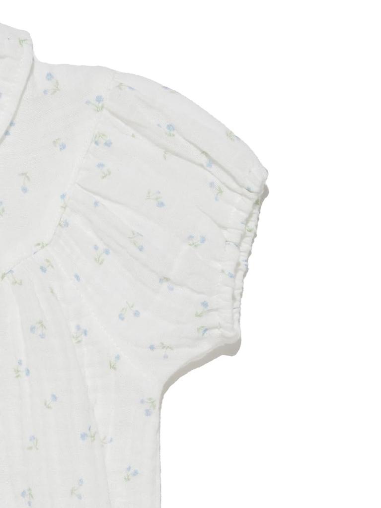 Limited edition BABY little flower pattern gauze romper PBFO252464 OWHT 70 [Gelato Pique]