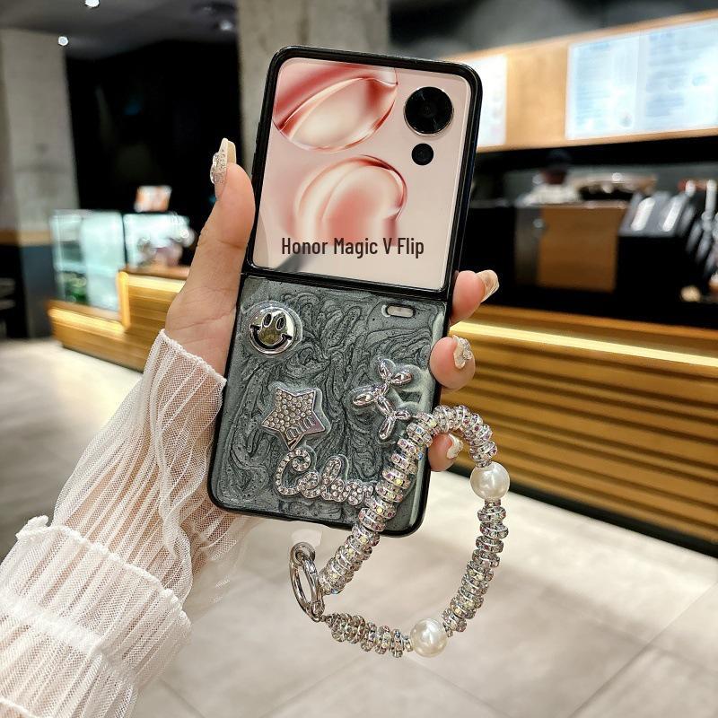 Epoxy Star Puppy Flip Case for Honor Magic V & OPPO Find N3 Flip