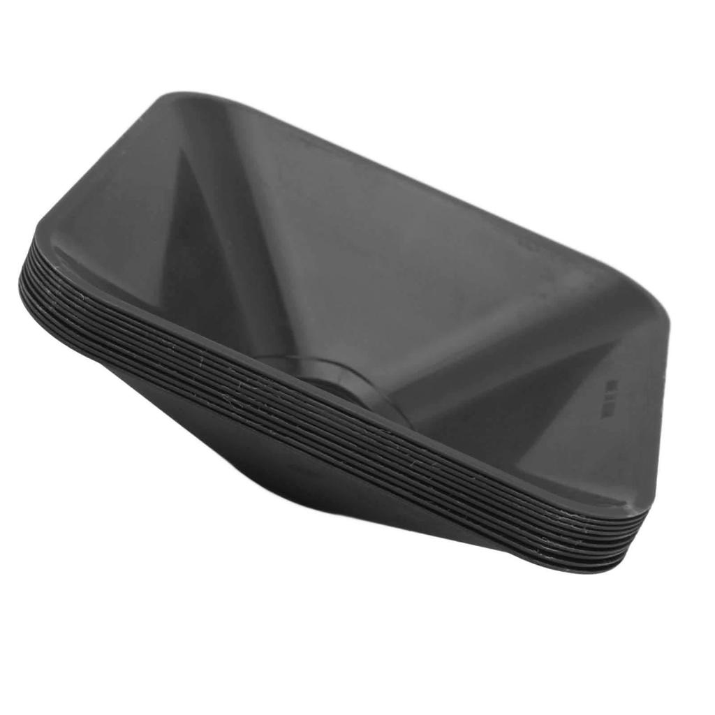 10 ks Tréninkové kužely Čtvercové Jasná barva Stohovatelné Kompaktní kužely Značka pro sporty Fotbal Černá