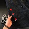 American tie-dye diagonal cut embroidered shorts men's summer trendy brand loose five-point pants ruffian handsome sweatpants basketball pants