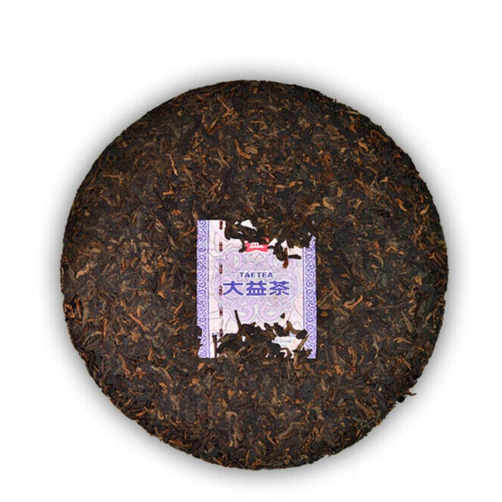 Organic Menghai Dayi Ripe Puer Tea Cake 300g, Rich Black Tea Gift Box for Men